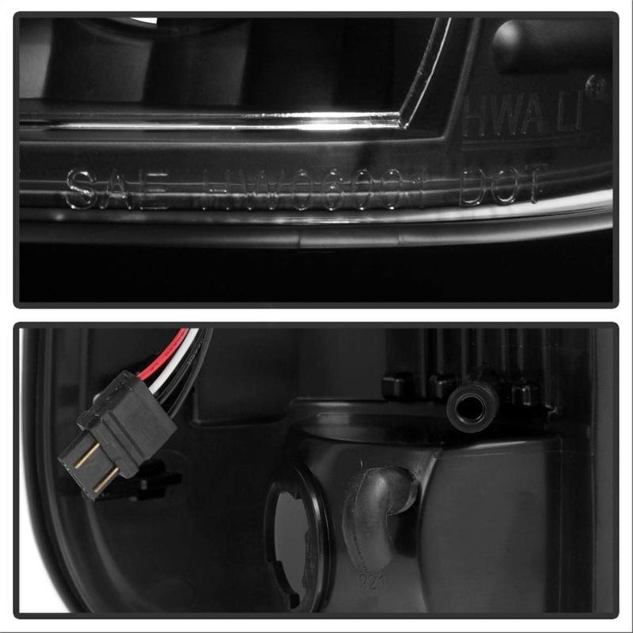 SPYDER xTune Ford F150 Styleside 97-03 Light Bar LED Tail Lights - Black ALT-ON-FF15097-LBLED-BK - 5082084