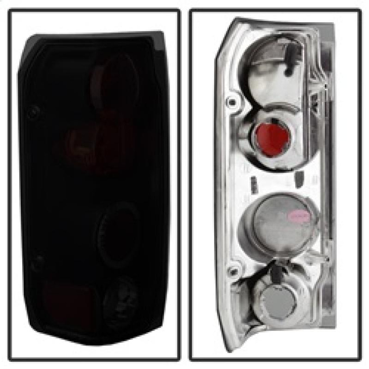 SPYDER Spyder Ford F150 87-96/Ford Bronco 88-96 Euro Style Tail Lights Black Smoke ALT-YD-FF15089-BSM - 5078155