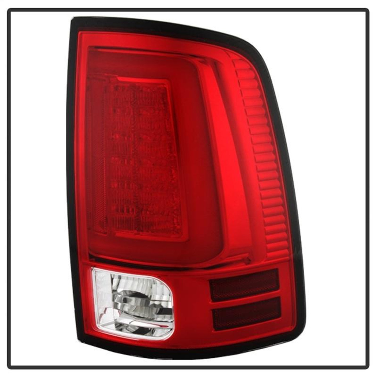 SPYDER Spyder 09-16 Dodge Ram 1500 Light Bar LED Tail Lights - Red Clear ALT-YD-DRAM09V2-LED-RC - 5084040