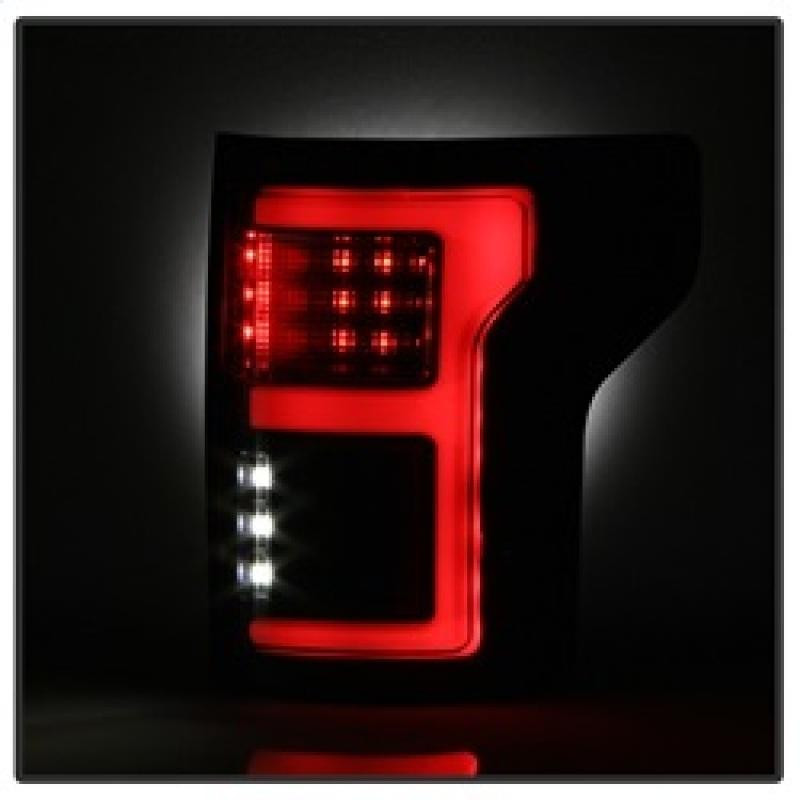 SPYDER Spyder 15-18 Ford F-150 LED Tail Lights w/Blind Spot - Black Smoke ALT-YD-FF15015BS-LBLED-BSM - 5085337
