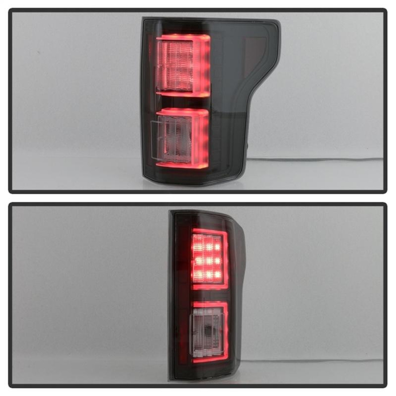 SPYDER Spyder 18-19 Ford F-150 w/o Blind Spot Sensor LED Tail Lights - Blk Smk ALT-YD-FF15018-LED-BSM - 5085672