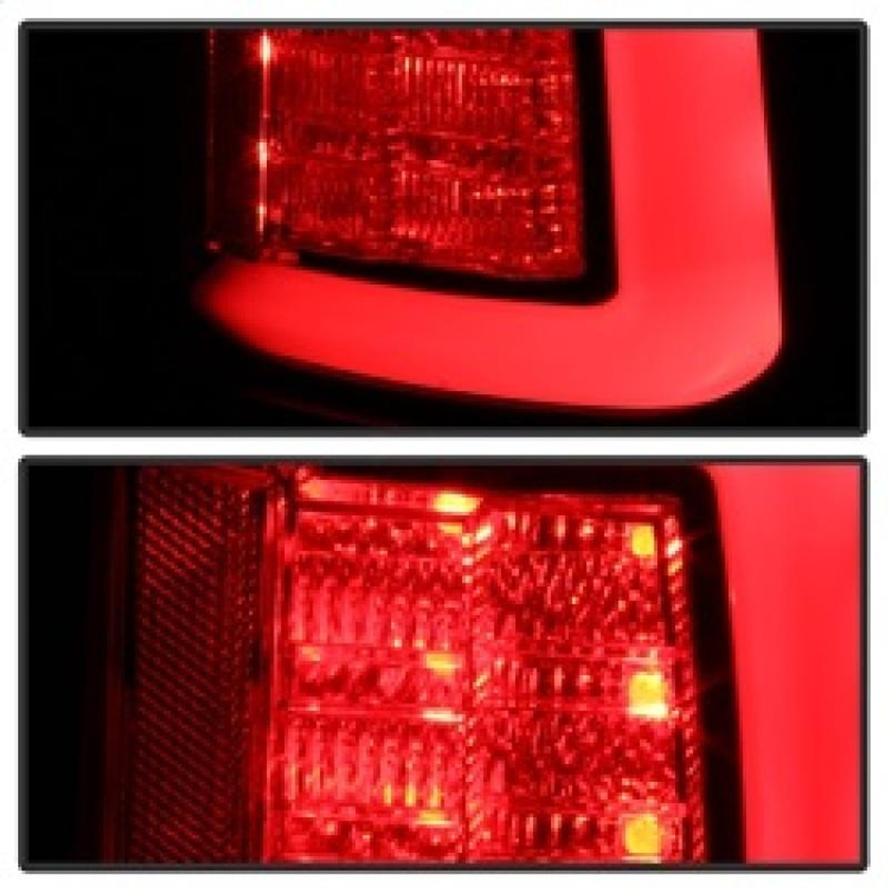 SPYDER Spyder Dodge Ram 2013-2014 Light Bar LED Tail Lights - Black ALT-YD-DRAM13V2-LED-BK - 5084057