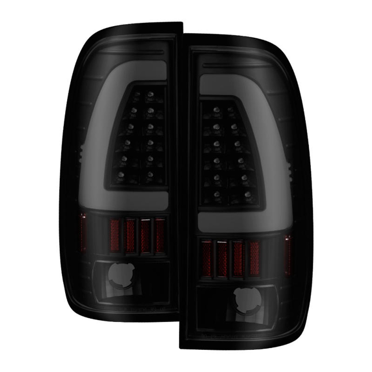 SPYDER xTune 97-03 Ford F-150 Light Bar LED Tail Lights - Black Smoke ALT-ON-FF15097-LBLED-BSM - 9038501