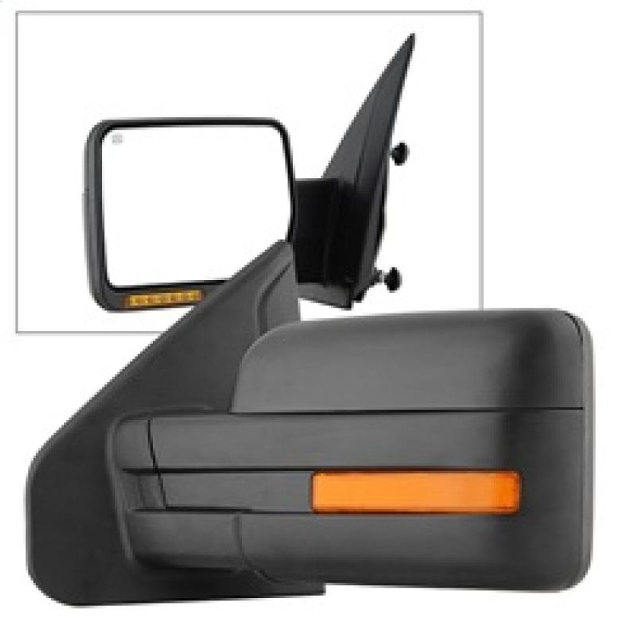 SPYDER Xtune Ford F150 07-14 Power Heated Amber LED Signal OE Mirror Left MIR-03349EH-P-L - 9935336