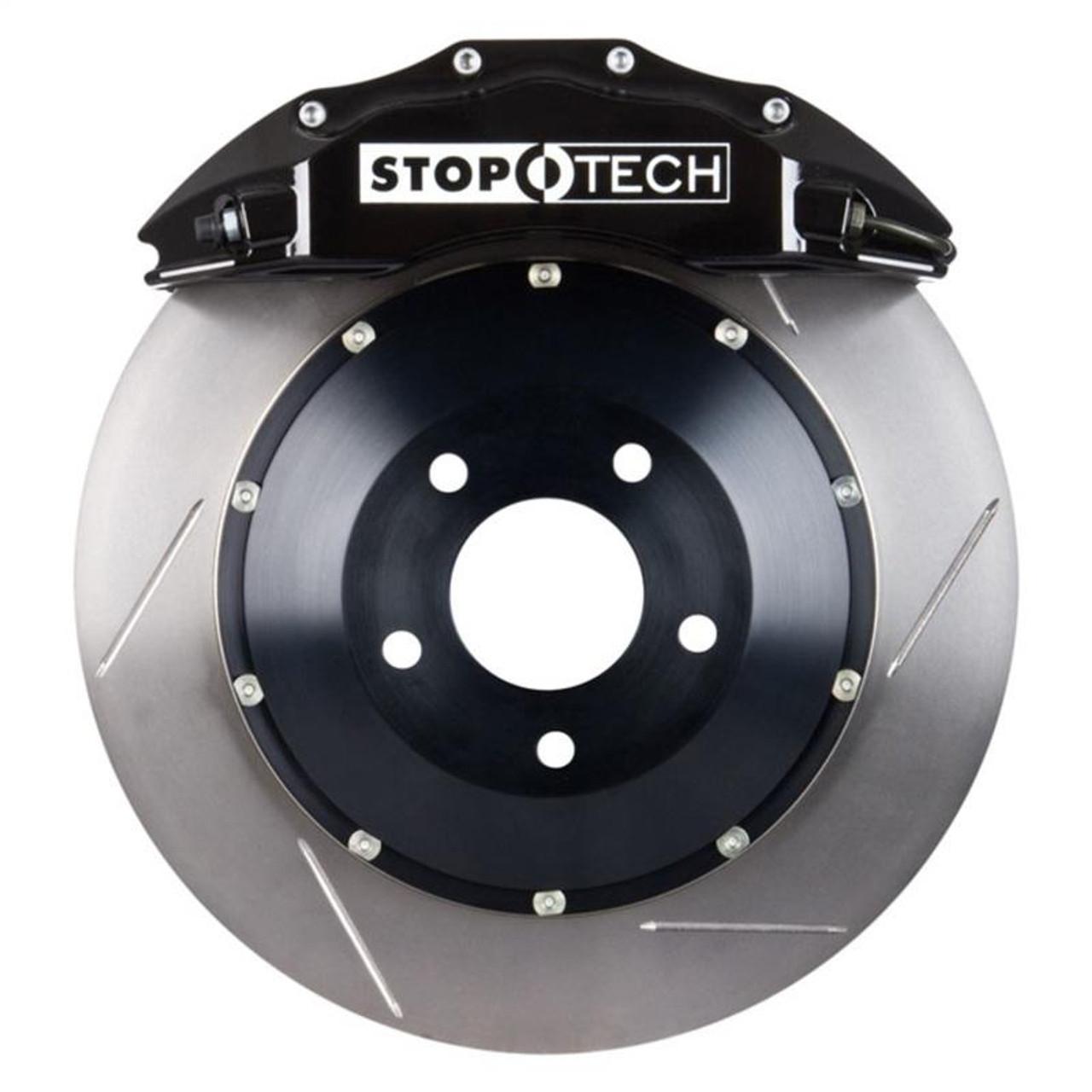 Stoptech StopTech 12-13 Volkswagen Golf ST-60 Black Calipers 355x32mm Slotted Rotors Front Big Brake Kit - 83.894.6700.51