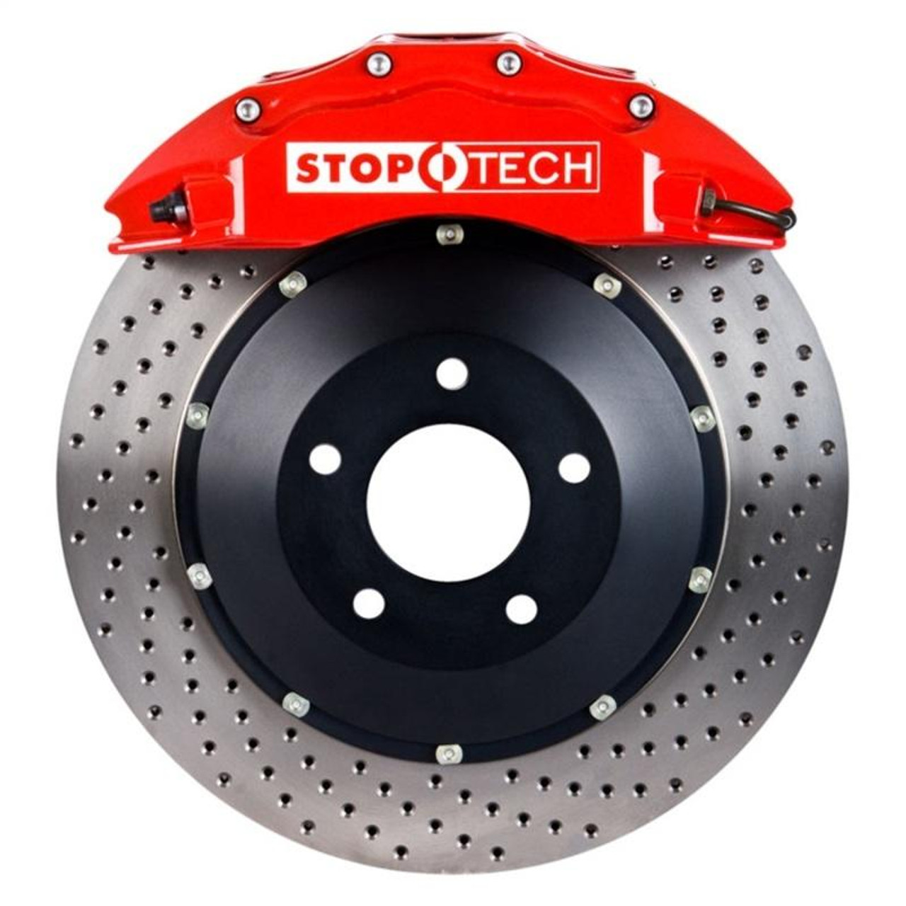 Stoptech StopTech 12-13 Volkswagen Golf ST-60 Red Calipers 355x32mm Drilled Rotors Front Big Brake Kit - 83.894.6700.72