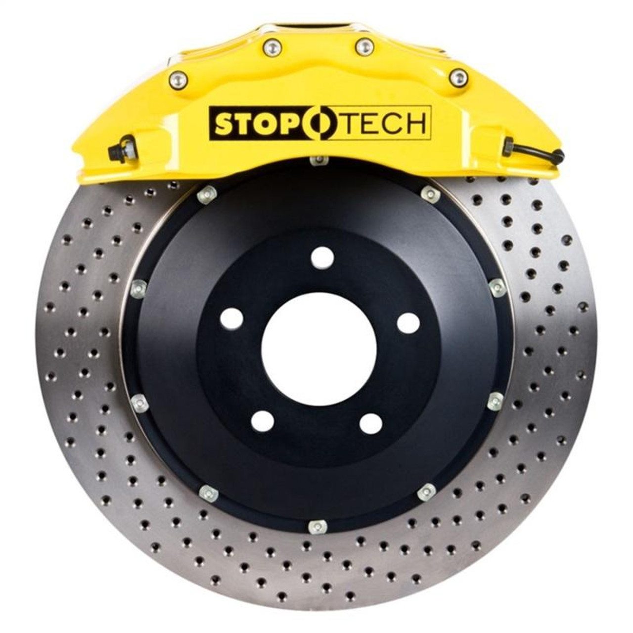 Stoptech StopTech 12-13 VW Golf ST-60 Yellow Calipers 355x32mm Drilled Rotors Front Big Brake Kit - 83.894.6700.82