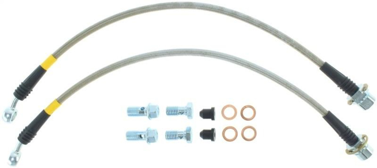 Stoptech StopTech 94-02 Ford Mustang Exc Cobra / 03-04 Mustang Base and GT Stainless Steel Front Brake Lines - 950.61001