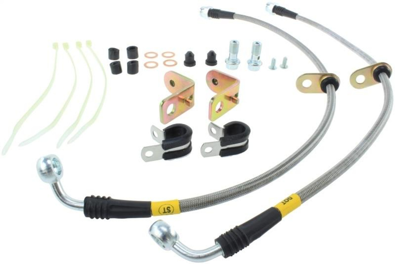 Stoptech StopTech 11-14 Ford Mustang GT 5.0L V8 Stainless Steel Front Brake Lines - 950.61024