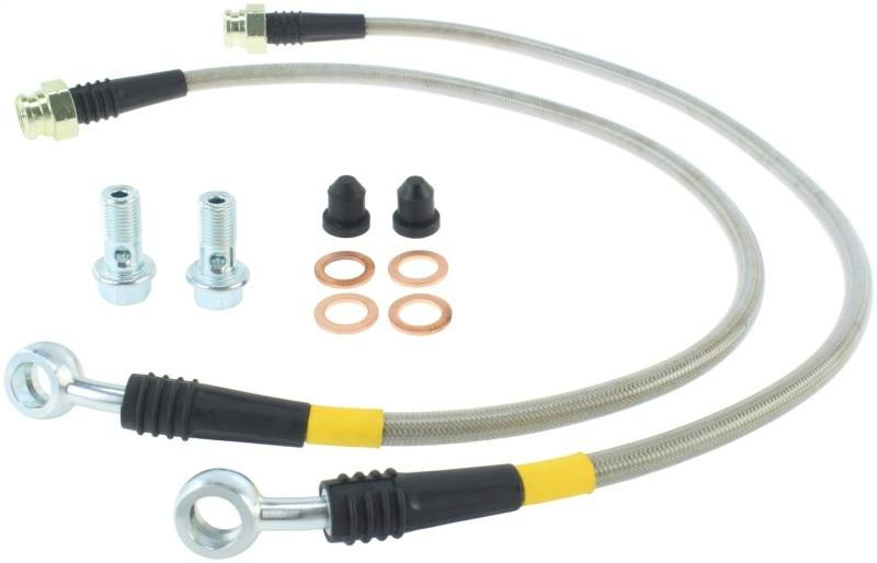 Stoptech StopTech 14-15 Chevy Corvette Z51 C7 V8 Stainless Steel Front Brake Lines - 950.62017