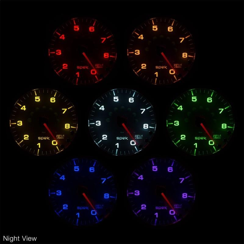 Autometer Spek-Pro 52.4mm 0-2000F Digital Stepper Motor Pyrometer Gauge - P310328
