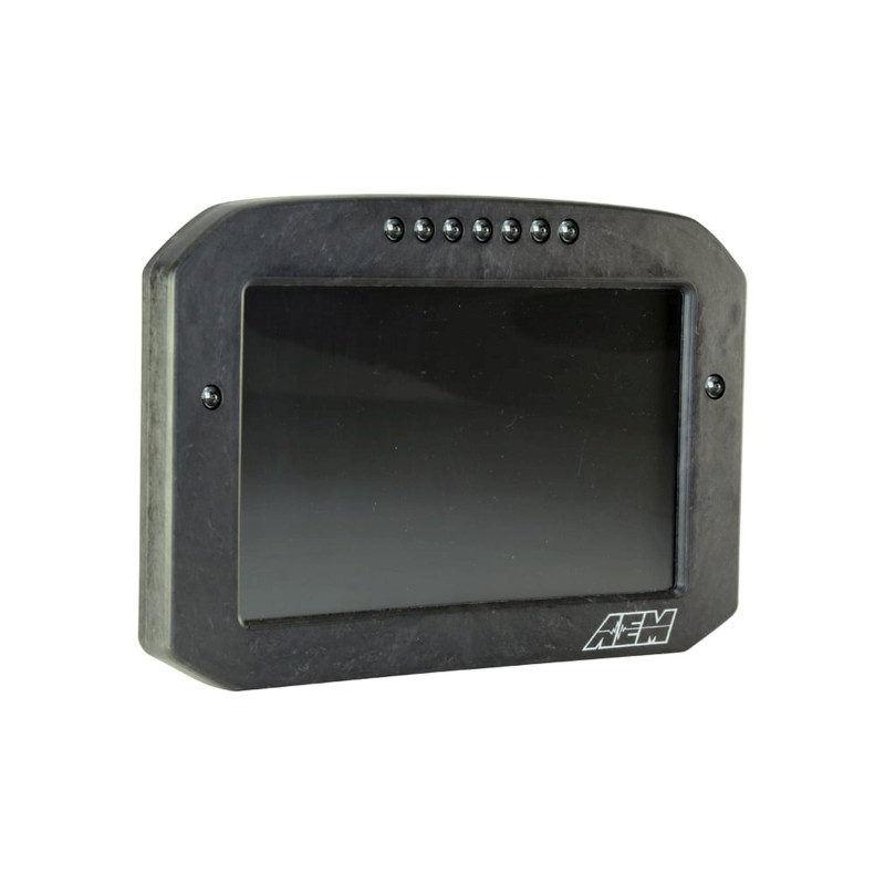 AEM CD-7LG Carbon Logging Flush Digital Dash Display w/ Internal 20Hz GPS & Antenna - 30-5703F Photo - out of package