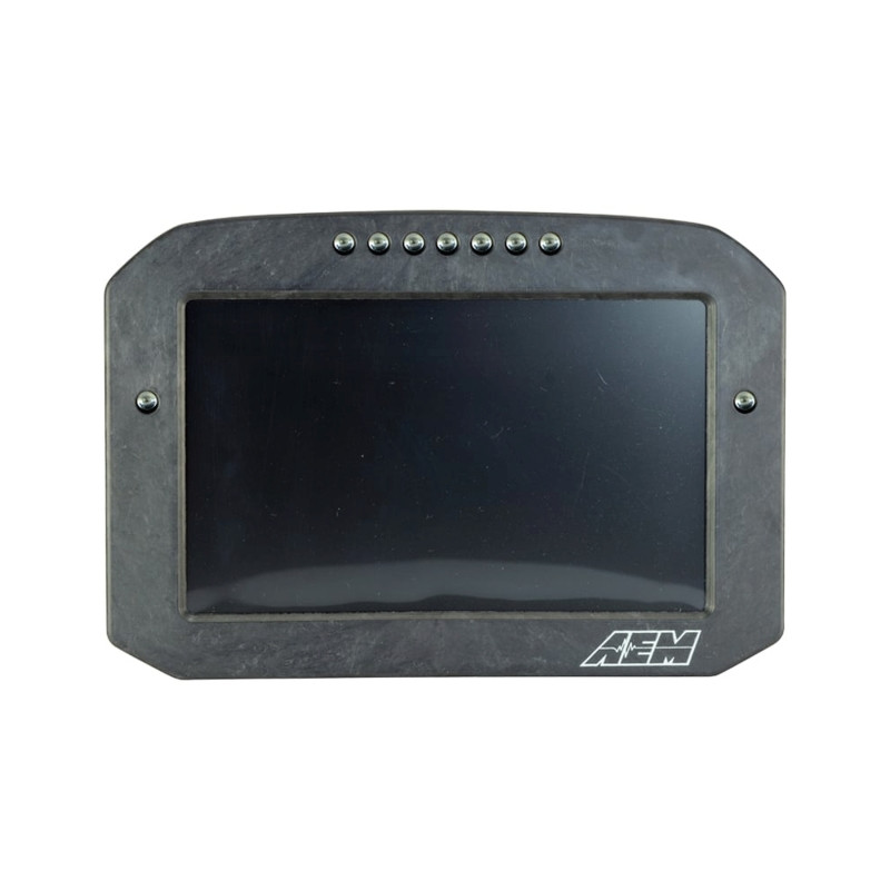 AEM CD-7LG Carbon Logging Flush Digital Dash Display w/ Internal 20Hz GPS & Antenna - 30-5703F Photo - out of package