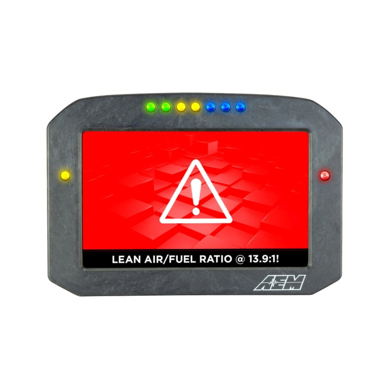AEM CD-7LG Carbon Logging Flush Digital Dash Display w/ Internal 20Hz GPS & Antenna - 30-5703F Photo - out of package