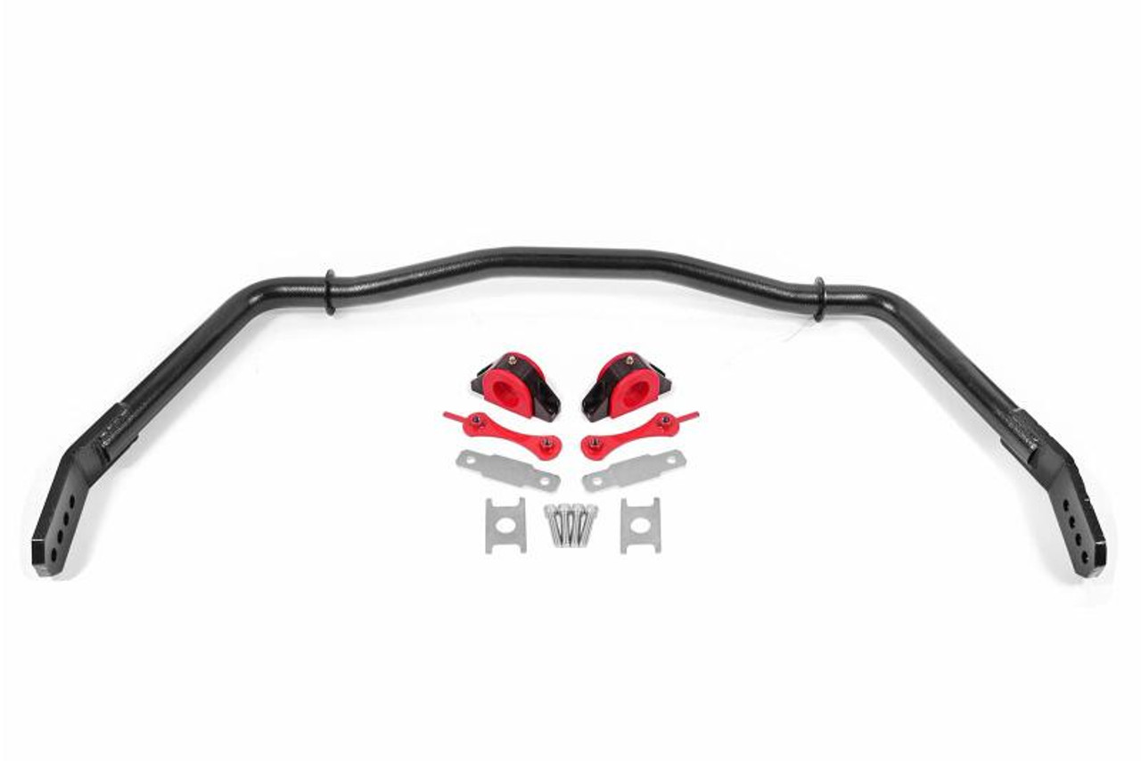 BMR 05-14 Ford Mustang Front Hollow 38mm Sway Bar Kit w/ Bushings - Hammertone Black - SB754H User 1