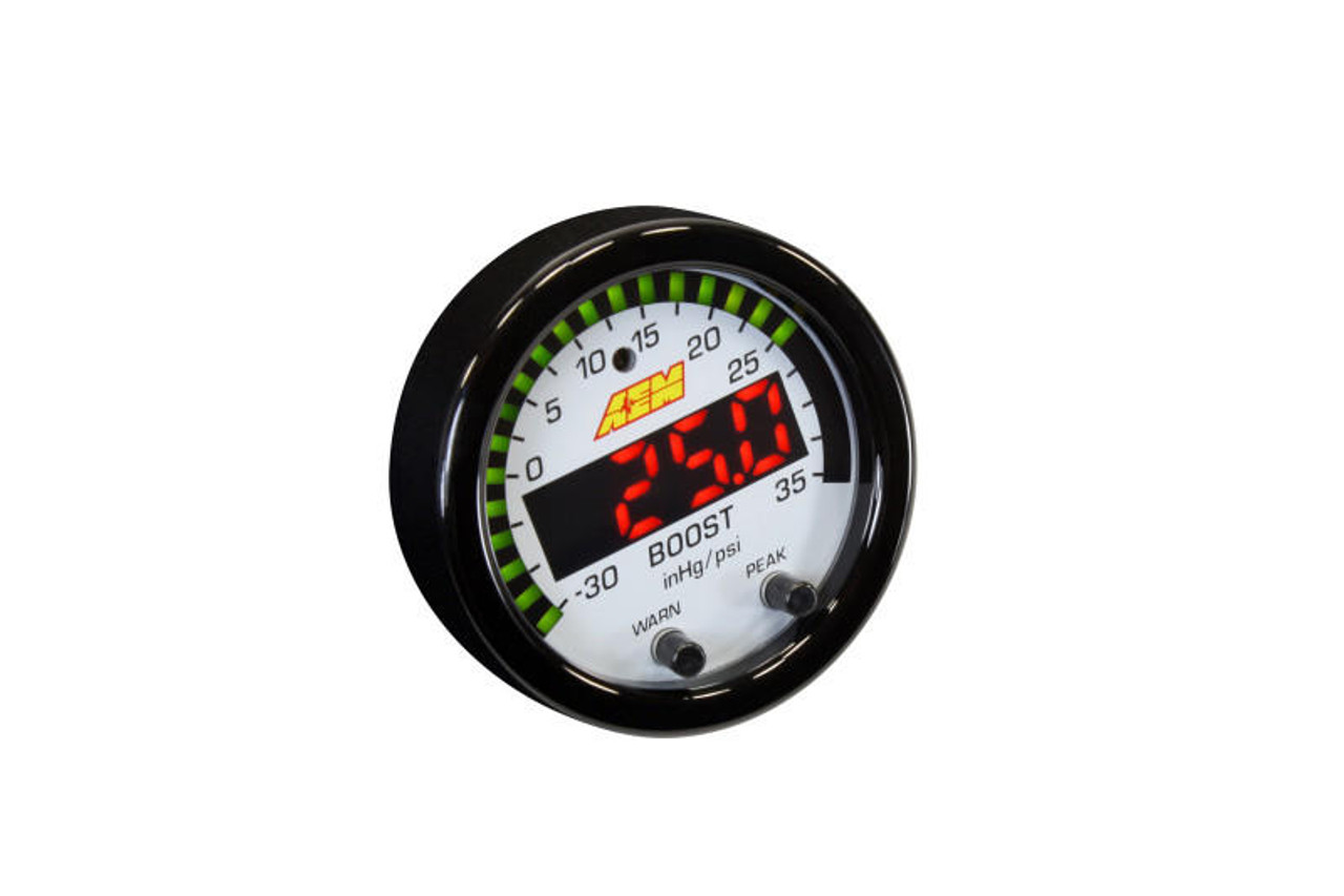  AEM X-Series Boost Pressure -30inHg 35psi Gauge - 30-0306 