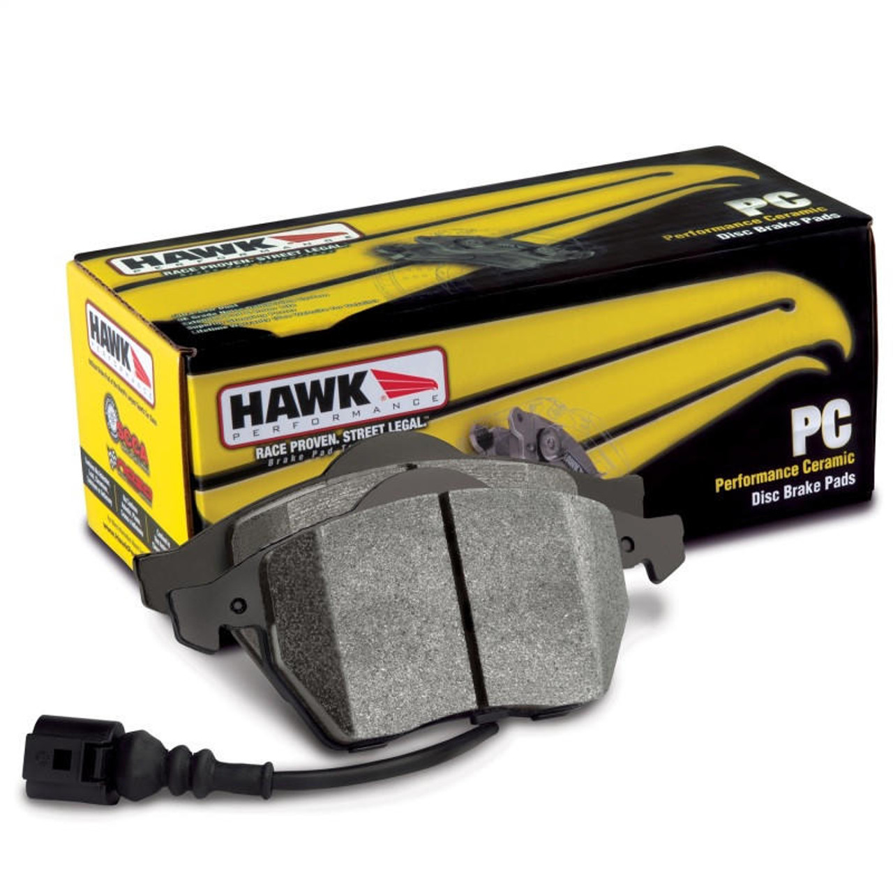 Hawk Performance Hawk 01-06 BMW 330Ci / 01-05 330i/330Xi / 03-06 M3 Performance Ceramic Street Front Brake Pads - HB464Z.764 