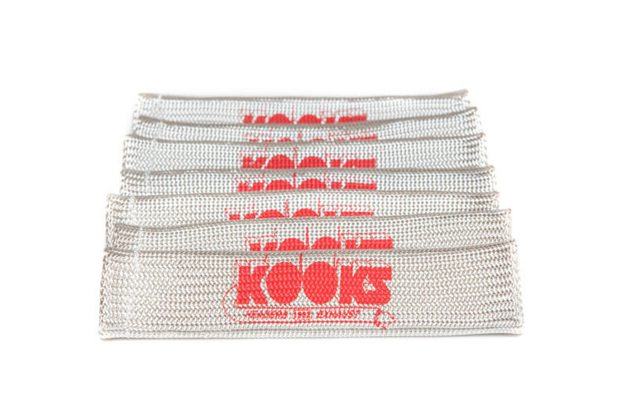 Kooks Headers Kooks Universal Spark Plug Sleeve Set - Natural w/Red Logo (Set of 8) - 750201 