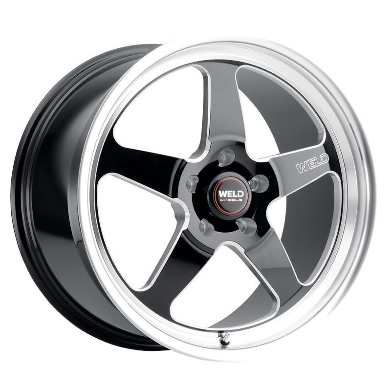  Weld S155 18x10 Ventura Drag 5x120 ET45 BS7.25 Gloss BLK MIL DIA 78.1 - S15580022P45 