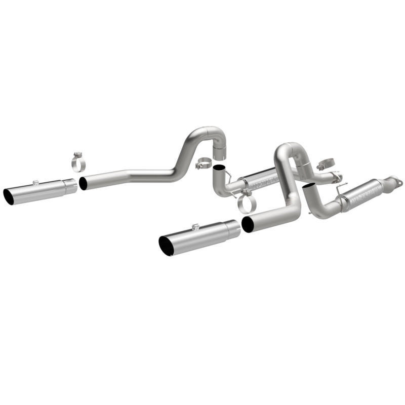 Magnaflow MagnaFlow 99-04 Mustang Mach 1 V8 4.6L Dual Split Rear Exit Stainless Cat-Back Performance Exhaust - 16394 