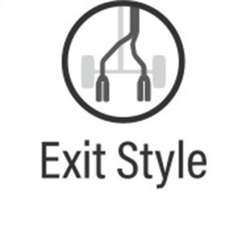 Magnaflow MagnaFlow Cat-Back, SS, 2.5in, Quad Split Rear 3.5in Tip 2015 Dodge Challenger 3.6L V6 - 19217 