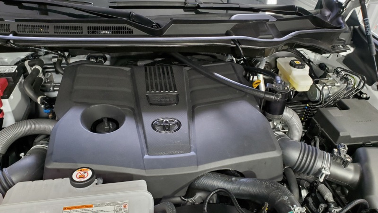J&L 2022+ Toyota Tundra 3.5L Turbo Oil Separator 3.0 Driver Side - Black Anodized - 3115D-B Photo - Close Up