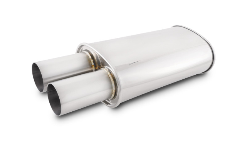 Vibrant Streetpower Oval Muffler w/3.00in Round Straight Cut Tip (2.50in Inlet) - 1094 Photo - Primary