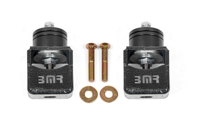 BMR Chevy SS and Pontiac G8 Motor Mount Kit (Solid Bushings) Black Hammertone - MM301H Photo - Primary
