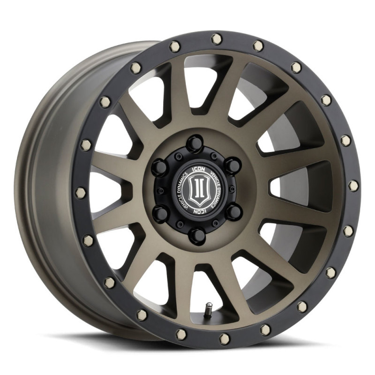 ICON Compression 18x9 6x5.5 25mm Offset 6in BS 95.1mm Bore Bronze Wheel - 2018909060BR Photo - Primary