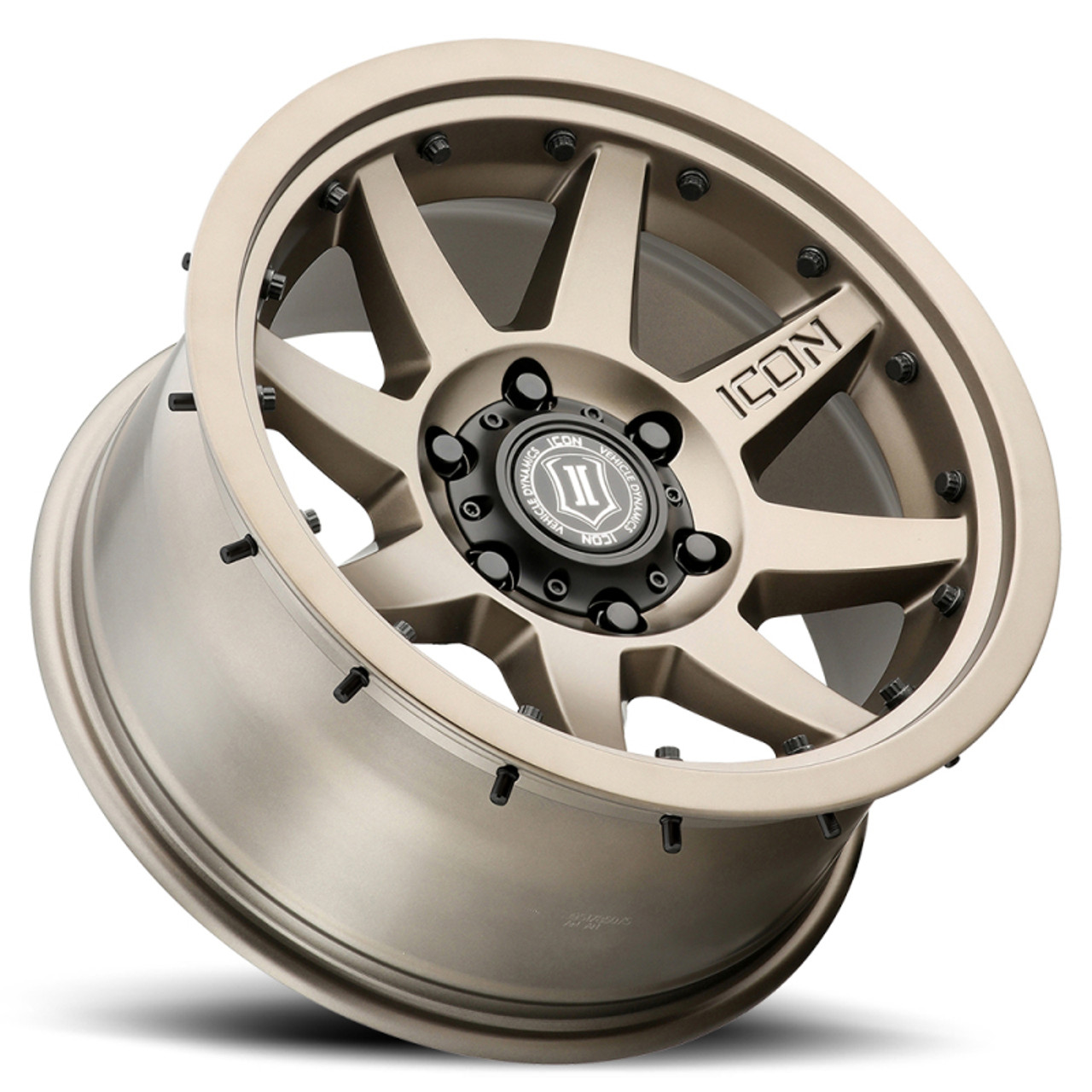 ICON Rebound Pro 17x8.5 6x5.5 25mm Offset 5.75in BS 95.1mm Bore Bronze Wheel - 21817859057BR Photo - Unmounted