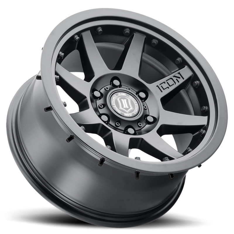 ICON Rebound Pro 17x8.5 6x5.5 25mm Offset 5.75in BS 95.1mm Bore Satin Black Wheel - 21817859057SB Photo - Unmounted