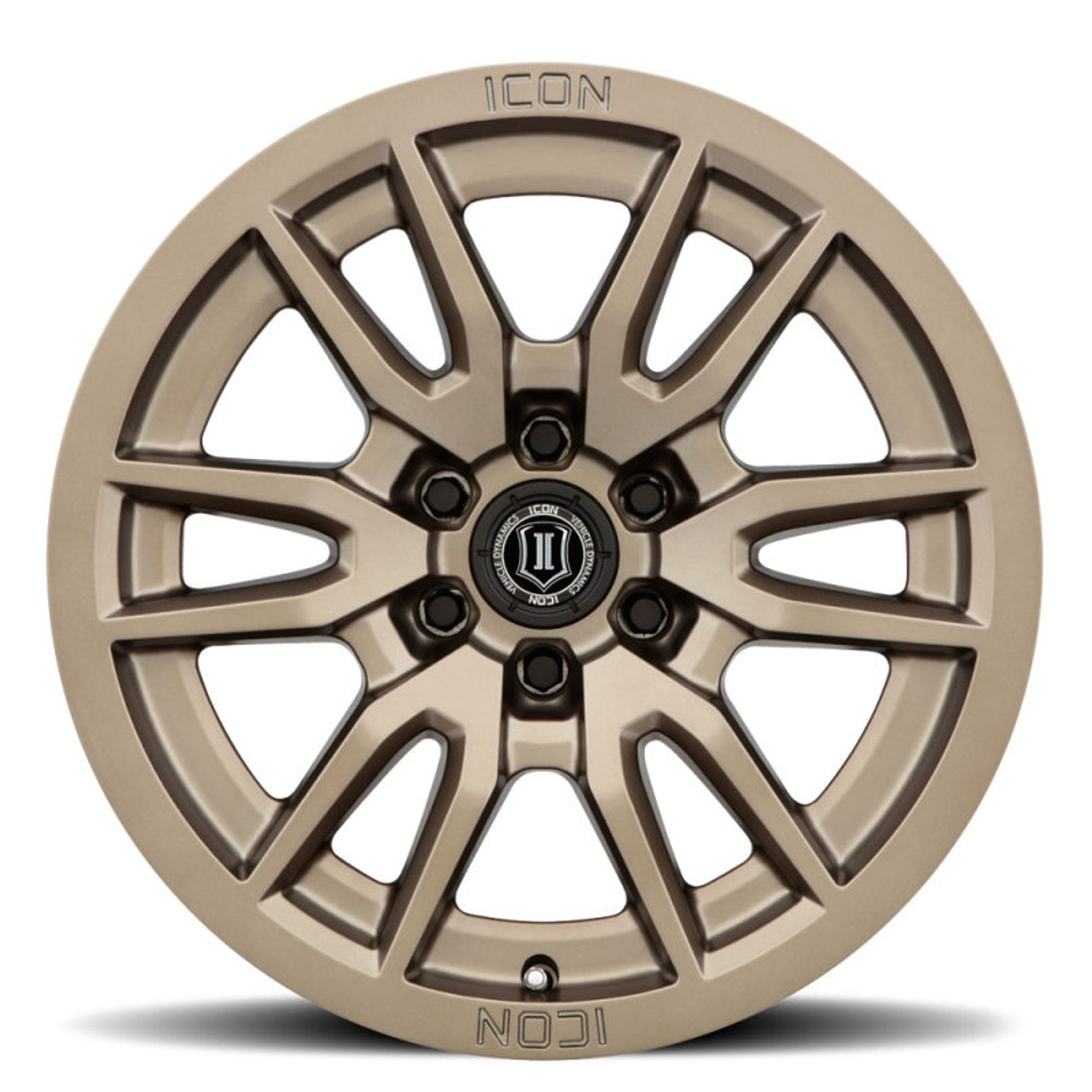 ICON Vector 6 17x8.5 6x5.5 25mm Offset 5.75in BS 95.1mm Bore Bronze Wheel - 2417859057BR Photo - Close Up