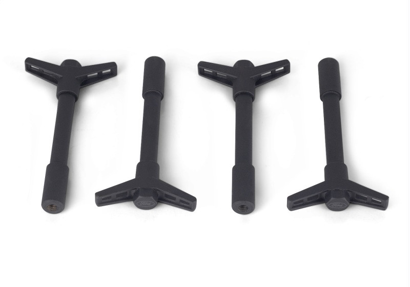 Ford Racing Black Crinkle Finish Valve Cover Hold Down Wing Nuts - 302-326 Photo - Primary