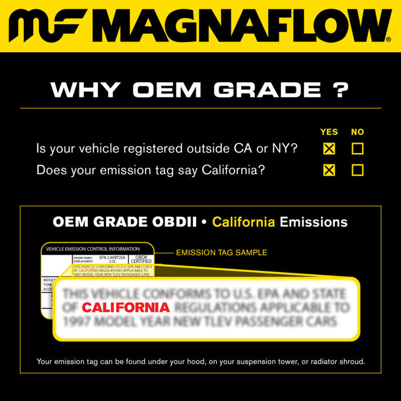 Magnaflow MagnaFlow Conv Direct Fit 15-17 Ford F150 V6 2.7L OEM Underbody - 21-471