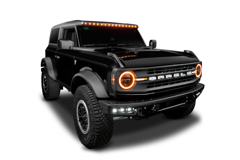 Oracle 2021+ Ford Bronco Integrated Windshield Roof LED Light Bar System - 5888-023-MF Photo - Mounted
