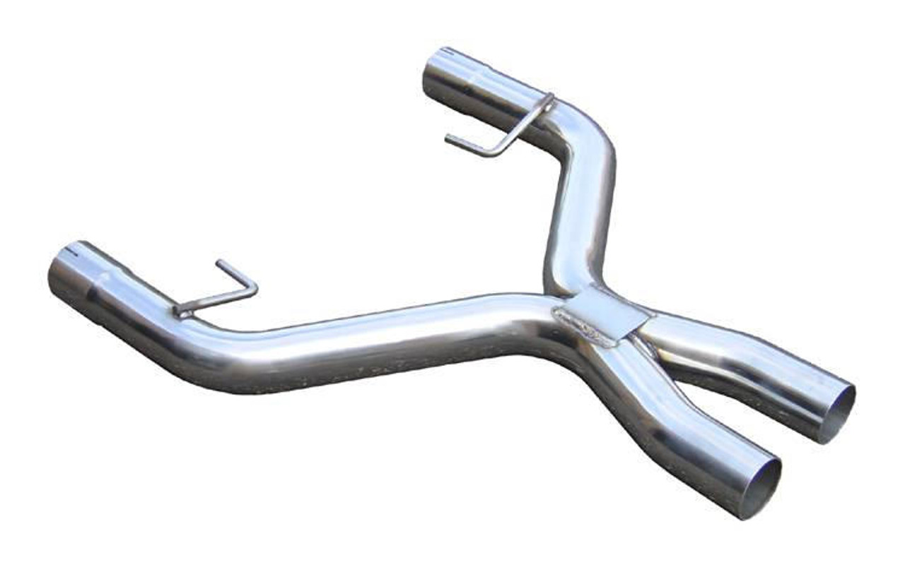 Pypes Performance Exhaust Exhaust X-Pipe Kit Intermediate Pipe 05-10 Ford Mustang GT 2.5 in Hardware Incl Natural 409 Stainless Steel Pypes Exhaust