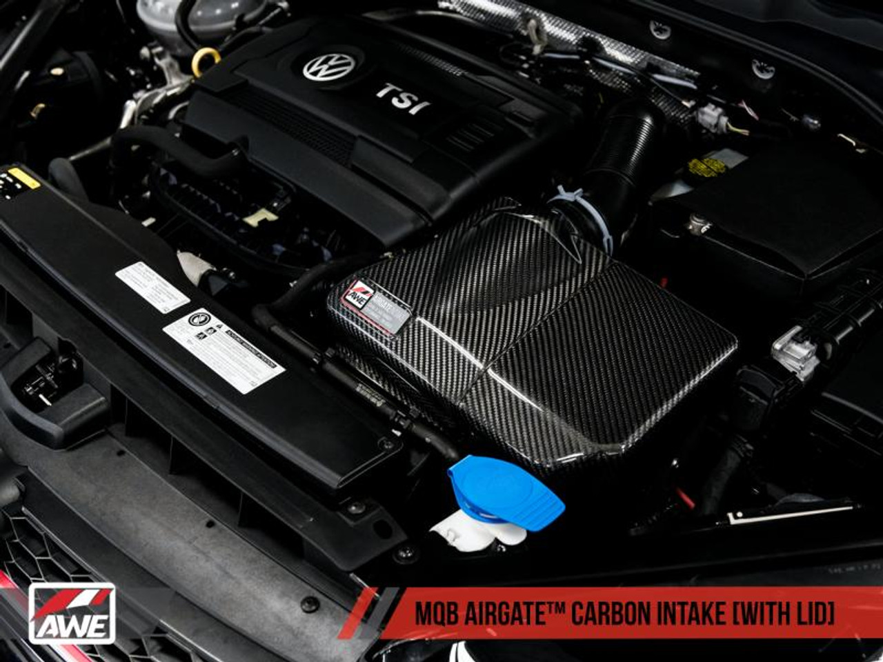 Awe Tuning AWE Tuning Audi / Volkswagen MQB 1.8T/2.0T/Golf R Carbon Fiber AirGate Intake w/ Lid - 2660-15024