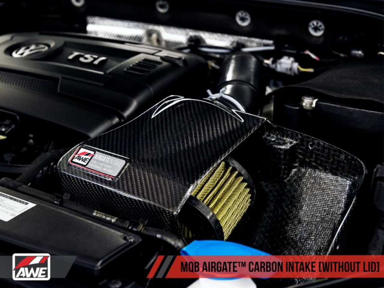 Awe Tuning AWE Tuning Audi / Volkswagen MQB 1.8T/2.0T/Golf R Carbon Fiber AirGate Intake w/o Lid - 2660-15026