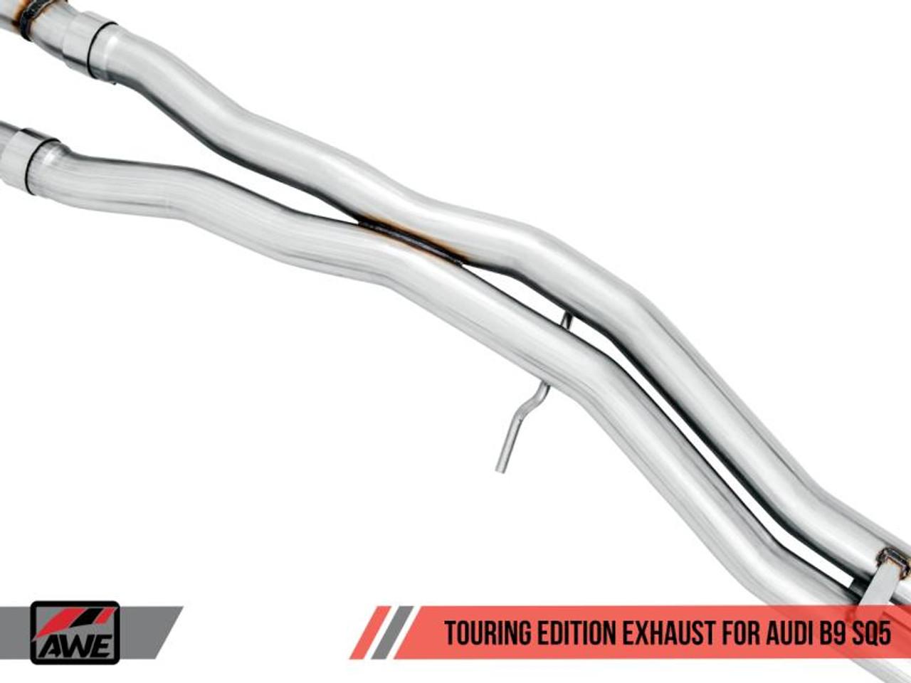 Awe Tuning AWE Tuning Audi B9 SQ5 Resonated Touring Edition Cat-Back Exhaust - No Tips Turn Downs - 3015-31016