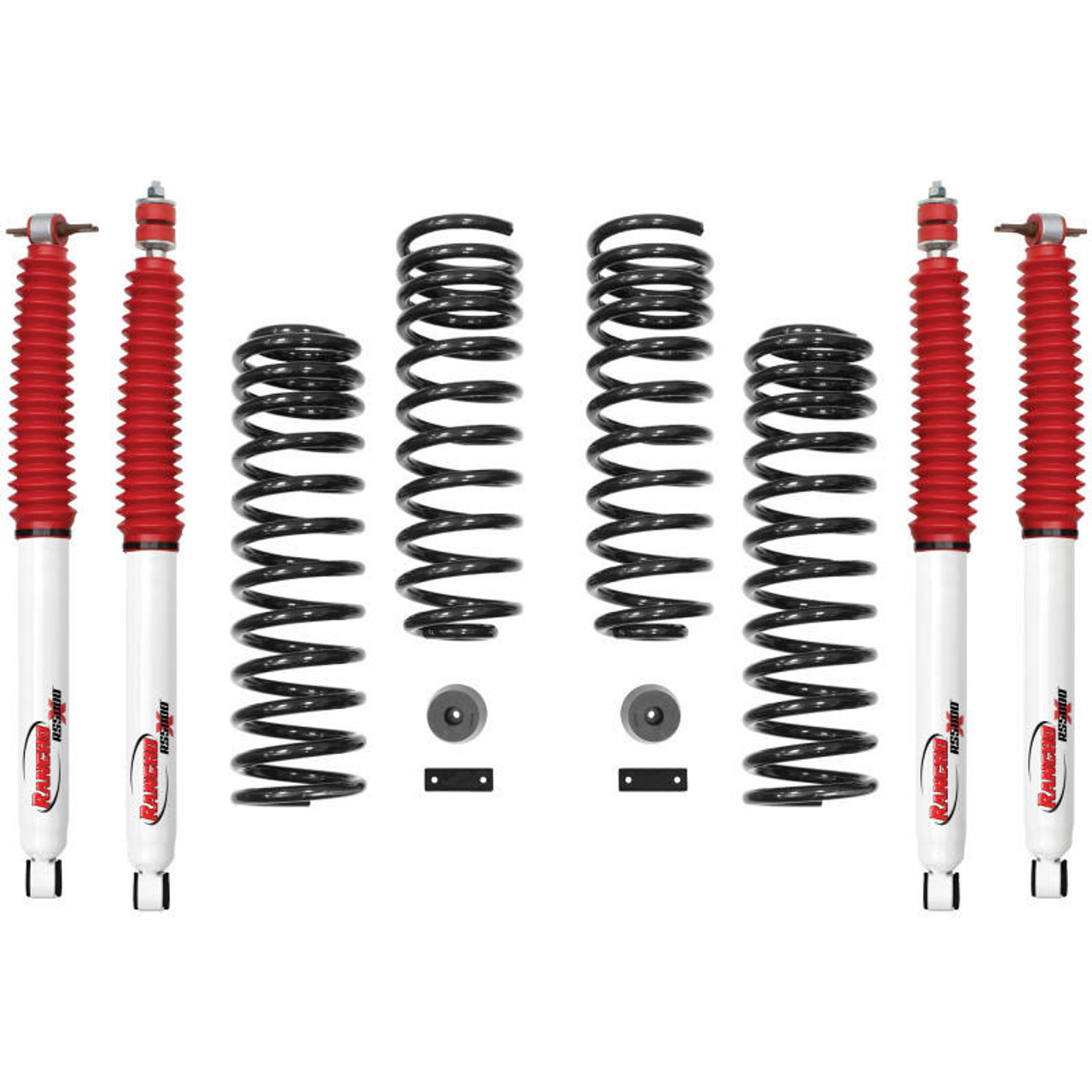 Rancho 07-17 Jeep Wrangler Front and Rear Suspension System - Master Part Number / One Box - RS66118BR5