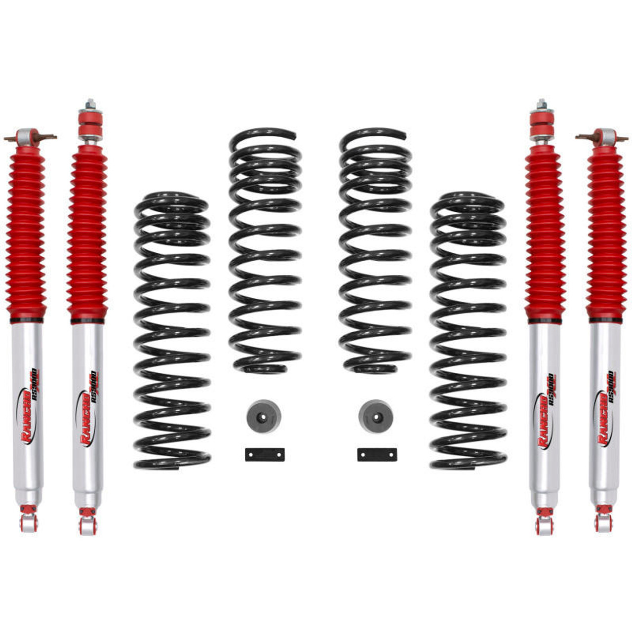 Rancho 07-17 Jeep Wrangler Front and Rear Suspension System - Master Part Number / One Box - RS66118BR9