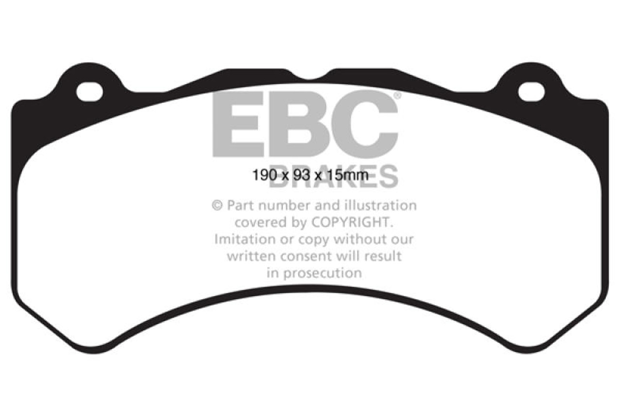 EBC EBC 16 Cadillac ATS-V 3.6 Twin Turbo Redstuff Front Brake Pads - DP31853C