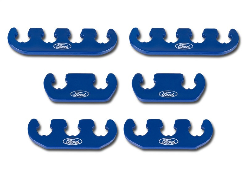 Ford Racing Wire Dividers 4 to 3 to 2 - Blue w/ White Ford Logo - 302-637 Photo - Unmounted