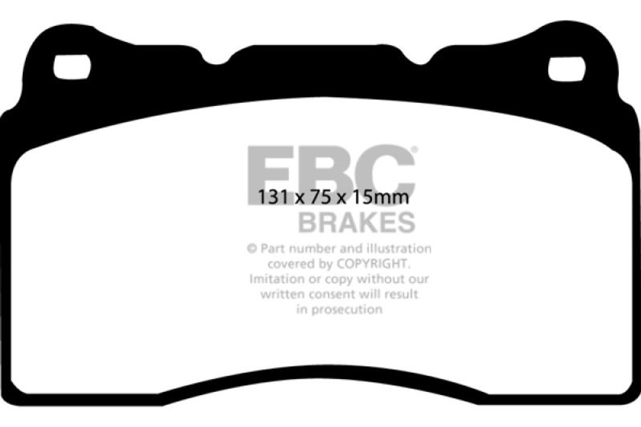 EBC EBC 04-08 Acura TL 3.2 ManualBrembo Yellowstuff Front Brake Pads - DP41210R