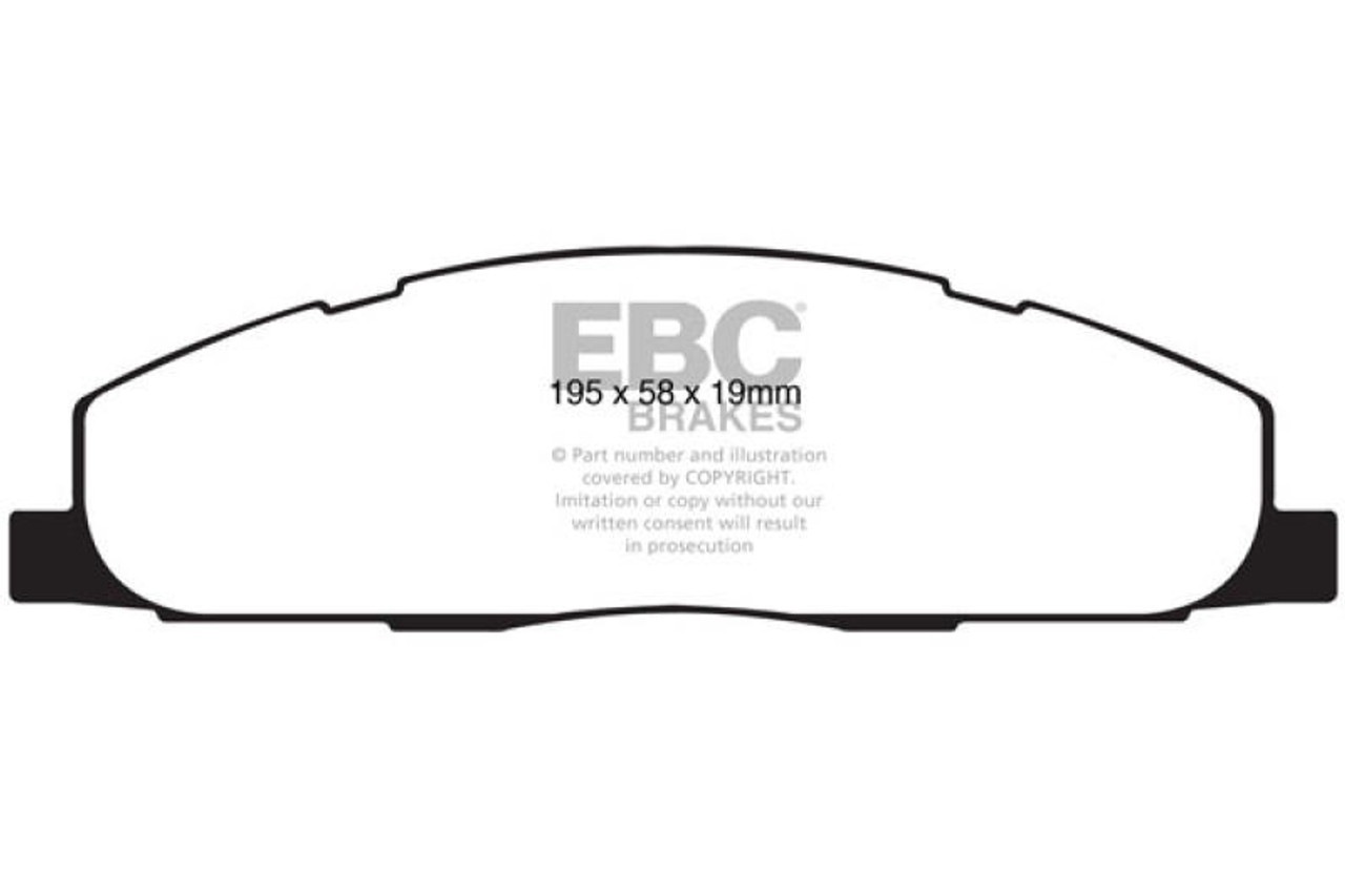 EBC EBC 09-11 Dodge Ram 2500 Pick-up 5.7 2WD/4WD Yellowstuff Rear Brake Pads - DP41848R