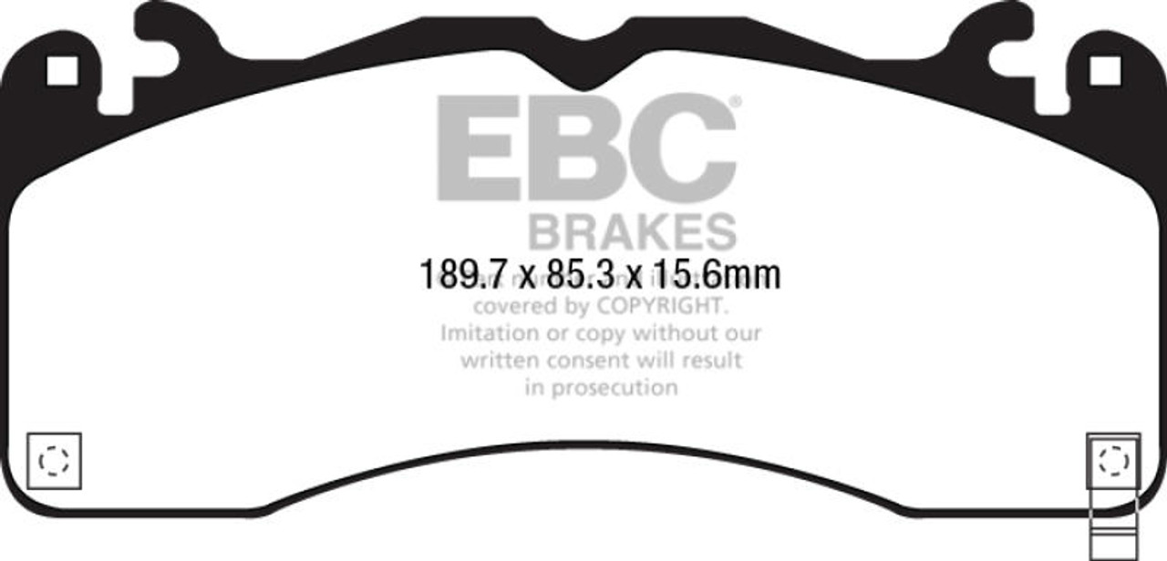 EBC EBC 15 Ford Mustang 5.0 Performance Pkg Yellowstuff Front Brake Pads - DP43040R