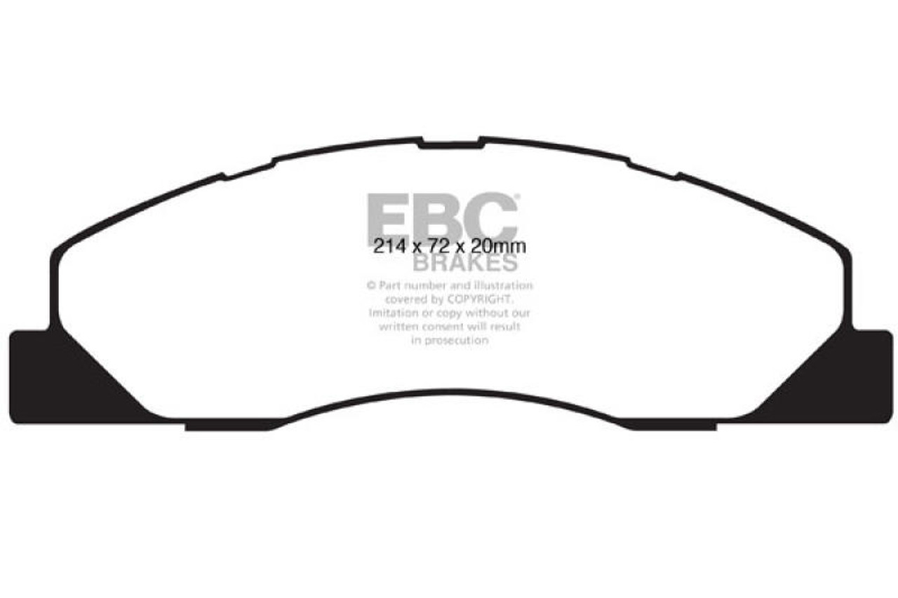 EBC EBC 09-11 Dodge Ram 2500 Pick-up 5.7 2WD/4WD Yellowstuff Front Brake Pads - DP41847R