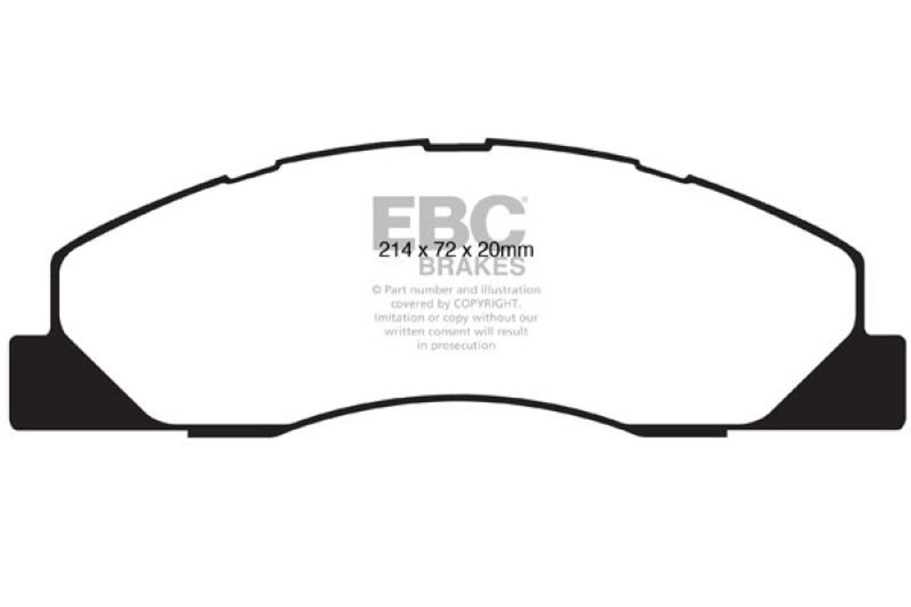 EBC EBC 09-11 Dodge Ram 2500 Pick-up 5.7 2WD/4WD Greenstuff Front Brake Pads - DP61847