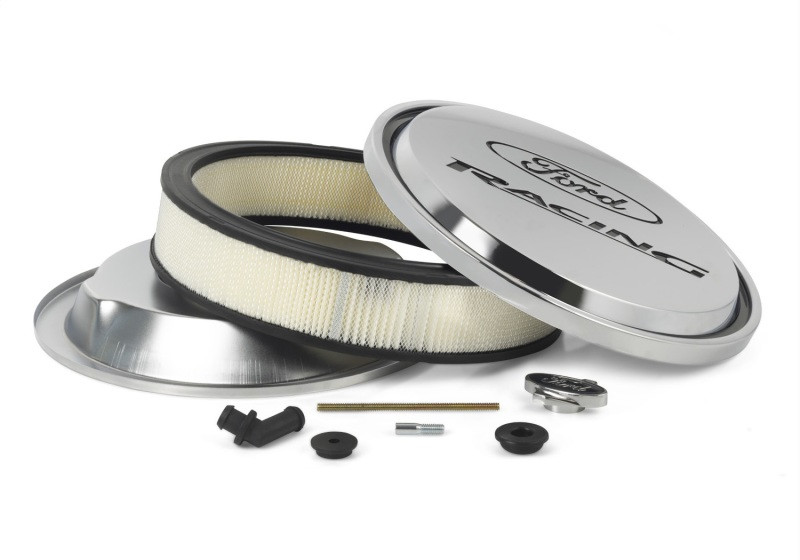 Ford Racing Chrome Slant Edge Air Cleaner Assembly - 302-384 Photo - Unmounted