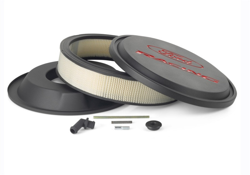 Ford Racing Black/Red Slant Edge Air Cleaner - 302-385 Photo - Unmounted